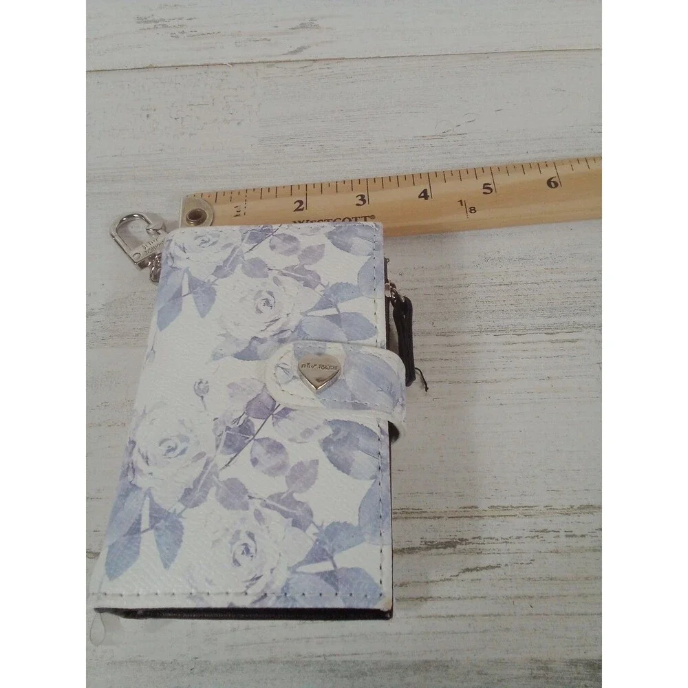 Betsey Johnson Purple White floral Mini Wallet